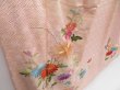 Photo3: 4623T13z950 Vintage Japanese Kimono Silk FURISODE Chrysanthemum Pink (3)