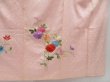 Photo7: 4623T13z950 Vintage Japanese Kimono Silk FURISODE Chrysanthemum Pink (7)