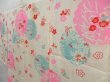 Photo2: 4622T03z350 Antique Japanese Kimono Silk JUBAN Yukiwa Off-white (2)