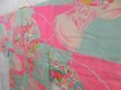 Photo2: 4622T04z340 Antique Japanese Kimono Silk JUBAN Mari Pink (2)