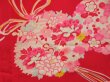 Photo4: 4622T12z460 Antique Japanese Kimono Silk JUBAN Flying crane Red (4)