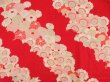 Photo3: 4622T14z420 Antique Japanese Kimono Silk JUBAN Chrysanthemum Red (3)