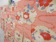 Photo2: 4622T15z540 Antique Japanese Kimono Silk JUBAN Chrysanthemum Sand beige (2)