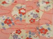 Photo3: 4622T15z540 Antique Japanese Kimono Silk JUBAN Chrysanthemum Sand beige (3)