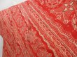 Photo2: 4629T04z530 Antique Japanese Kimono Silk JUBAN  Orange-Red (2)