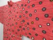 Photo2: 4629T08z410 Vintage Japanese Kimono Silk HAORI Dot Red (2)