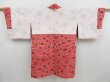 Photo6: 4629T08z410 Vintage Japanese Kimono Silk HAORI Dot Red (6)