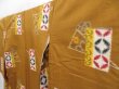 Photo2: 4629T09z780 Vintage Japanese Kimono Silk TSUMUGI  Yellow ochre (2)