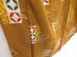 Photo3: 4629T09z780 Vintage Japanese Kimono Silk TSUMUGI  Yellow ochre (3)