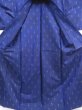 Photo4: 4629T10z300 Vintage Japanese Kimono Silk TSUMUGI  Royal blue (4)