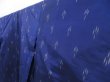 Photo5: 4629T10z300 Vintage Japanese Kimono Silk TSUMUGI  Royal blue (5)