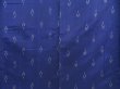 Photo6: 4629T10z300 Vintage Japanese Kimono Silk TSUMUGI  Royal blue (6)