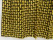 Photo4: 4629T11z560 Vintage Japanese Kimono Silk TSUMUGI  Dark yellow (4)