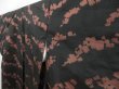 Photo2: 4629T12z610 Vintage Japanese Kimono Silk TSUMUGI  Black (2)