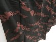 Photo3: 4629T12z610 Vintage Japanese Kimono Silk TSUMUGI  Black (3)