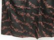 Photo4: 4629T12z610 Vintage Japanese Kimono Silk TSUMUGI  Black (4)