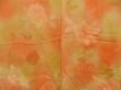 Photo3: 4701T04z540 Vintage Japanese Kimono Silk HAORI Flower Light orange (3)