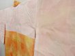 Photo7: 4701T04z540 Vintage Japanese Kimono Silk HAORI Flower Light orange (7)