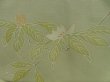 Photo5: 4701T08z540 Vintage Japanese Kimono Silk HAORI Leaf Pistachio green (5)