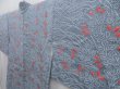 Photo2: 4701T13z570 Vintage Japanese Kimono Silk SHIBORI HAORI Light gray-blue (2)