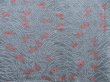 Photo3: 4701T13z570 Vintage Japanese Kimono Silk SHIBORI HAORI Light gray-blue (3)