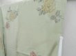 Photo7: 4702T07z610 Vintage Japanese Kimono Silk HAORI Rose Soft green (7)