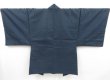 Photo4: 4702T08z800 Vintage Japanese Kimono Wool Men's HAORI Tiger Dark navy (4)