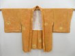 Photo5: 4702T14z590 Vintage Japanese Kimono Silk HAORI Flower Light orange (5)