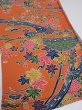 Photo2: 2Z01z60  Japanese Kimono Crepe Silk  FABRIC Maple  40.2x14.2 (2)