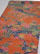 Photo3: 2Z02z60  Japanese Kimono Crepe Silk  FABRIC Maple  40.9x14.2 (3)