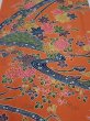 Photo1: 2Z04z90  Japanese Kimono Crepe Silk  FABRIC Maple  65.4x14.2 (1)