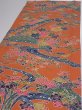 Photo3: 2Z05z90  Japanese Kimono Crepe Silk  FABRIC Maple  65.4x14.2 (3)