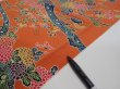 Photo6: 2Z06z90  Japanese Kimono Crepe Silk  FABRIC Maple  65.4x14.2 (6)