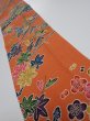 Photo1: 2Z10z30  Japanese Kimono Crepe Silk  FABRIC Maple  35.4x6.7 (1)