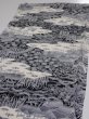 Photo3: 2Z01z70  Japanese Kimono Crepe Silk  FABRIC Scenery Black 40.9x14.4 (3)