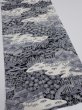 Photo2: 2Z05z100  Japanese Kimono Crepe Silk  FABRIC Scenery Black 66.9x14.2 (2)