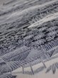 Photo4: 2Z05z100  Japanese Kimono Crepe Silk  FABRIC Scenery Black 66.9x14.2 (4)