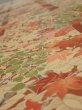 Photo4: 2W06z90  Japanese Kimono Silk  FABRIC Plum branch Brown 64.2x14.2 (4)