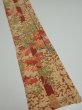 Photo2: 2W07z40  Japanese Kimono Silk  FABRIC Plum branch Brown 57.5x7.3 (2)