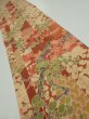 Photo1: 2W10z30  Japanese Kimono Silk  FABRIC Plum branch Brown 35.0x6.9 (1)