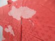 Photo2: 4706T06z550 Vintage Japanese Kimono Silk HAORI Flowers Coral pink (2)