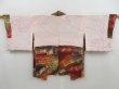 Photo6: 4706T11z600 Vintage Japanese Kimono Silk HAORI  Dark orange (6)