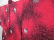 Photo2: 4706T02z500 Vintage Japanese Kimono Silk HAORI Leaf Red-Pink (2)