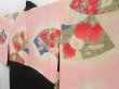 Photo8: 4706T04z560 Vintage Japanese Kimono Silk HAORI Flying crane Black (8)