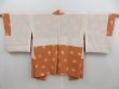 Photo6: 4714T01z560 Vintage Japanese Kimono Silk HAORI  Light brown (6)