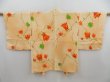 Photo1: 4714T02z550 Vintage Japanese Kimono Silk HAORI Flower Peach (1)