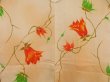 Photo3: 4714T02z550 Vintage Japanese Kimono Silk HAORI Flower Peach (3)