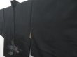 Photo2: 4714T07z560 Vintage Japanese Kimono Silk HAORI Peacock Black (2)