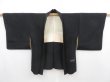 Photo5: 4714T07z560 Vintage Japanese Kimono Silk HAORI Peacock Black (5)