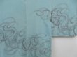 Photo3: 4714T12z610 Vintage Japanese Kimono Silk HAORI  Light blue (3)